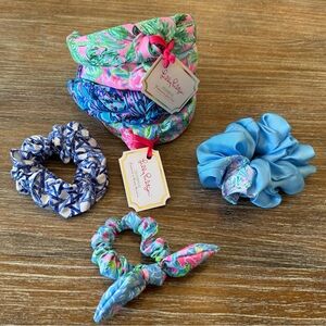 NWT BUNDLE OF (4) LILLY PULITZER KNOT HEADBANDS & SCRUNCHIES/HAIR TIES